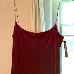 Laundry by Shelli Segal Velvet slip dress, NWT